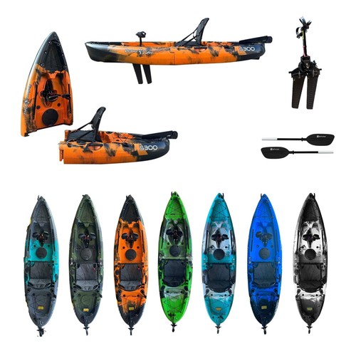 Kayak divisibile pedali - a, con